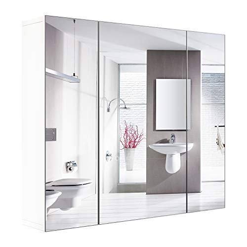 HOMFA Bathroom Wall Mirror Cabinet 27.6"