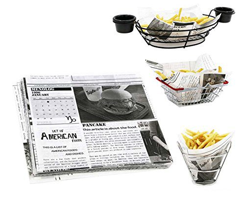 Mannily Food Grade Tissue Paper Food Basket Liners