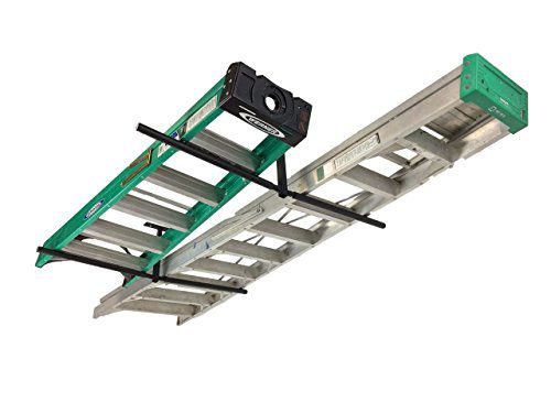 StoreYourBoard Double Ladder Ceiling Rack - Hi-Port 2 Garage Storage