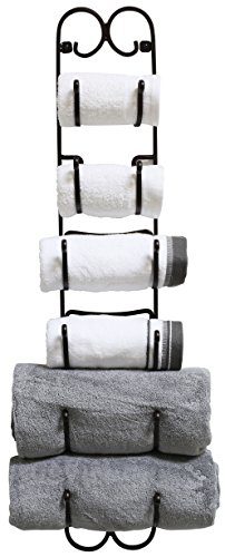 DecoBros Wall Mount Multi-Purpose Towel/Wine/Hat Rack, Bronze