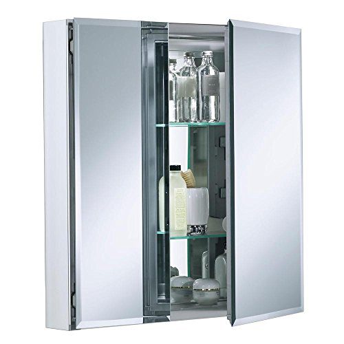 25 inch x 26 inch Aluminum Bathroom Medicine Cabinet