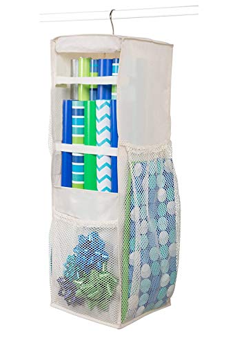 Hanging Wrapping Paper Storage - Holds Up to 20 Rolls
