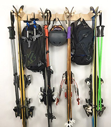 Pro Board Racks Vertical Ski Storage Rack (Holds 4 Sets of Skis)