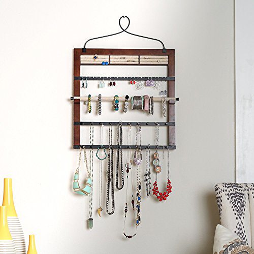 Hives and Honey Jewelry Organizer with Bracelet Holder Rod