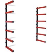 Titan 6 Shelf Lumber Storage Rack Steel Wall-Mounted Indoor/Outdoor 600 lb Max