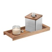 Wood Tank Top Storage Tray Wooden Organizer for Tissues