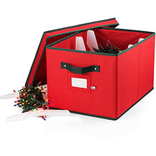 ZOBER Christmas Light Box Storage - Premium 600D Oxford