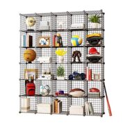KOUSI Storage Cubes Wire Grid Modular Metal Cubbies Organizer Bookcases