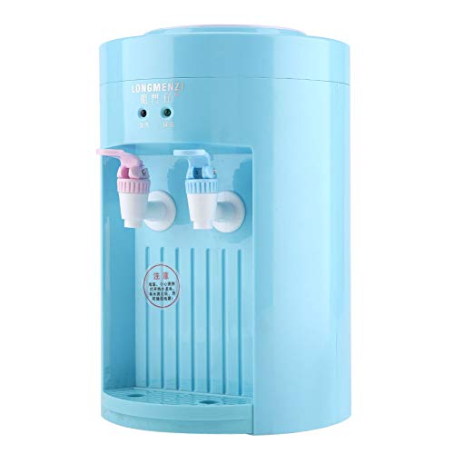 Water Dispenser - Mini Desktop Electric Top Loading Boiling Water Dispenser Machine 220V Blue Pink (Color : Blue)