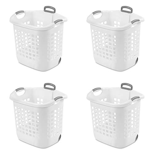 STERILITE 12248004 Laundry Basket, 62 L, White