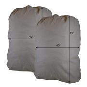 Huge Havy Duty Eco Friendly Cotton Storage Laundry Bag, Sixa 40"X50", for Painting, Storage. Moving (2 Pack)