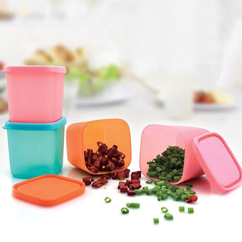 Tea Bean Grain Spice Food Grain Plastic Storage Box For Kitchen Fridge Container Seasoning Cans with Cover Kitchen Tools A05