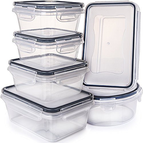 Airtight Food Storage Containers with Lids - Plastic Food Containers with Lids - Plastic Containers with Lids - Lunch Containers Kitchen Storage Containers with Lids BPA Free Food container Fullstar