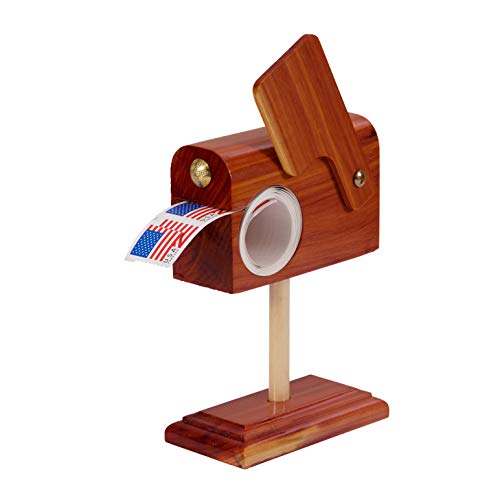 Hearthside Classics Handcrafted Cedar Mailbox Stamp Roll Dispenser
