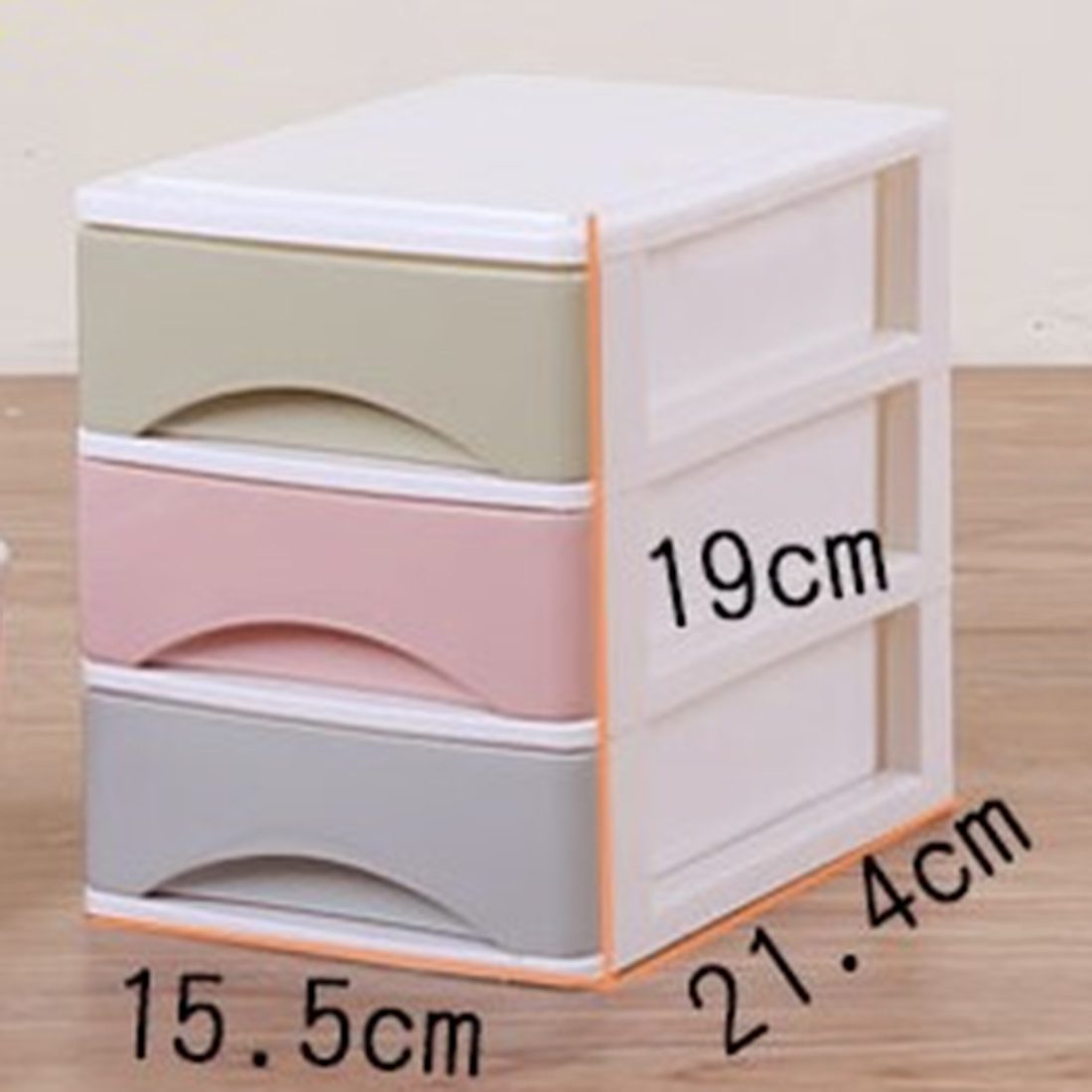 HIPSTEEN Macaron Color Drawers Four/Three Layers Draw-out Desk Storage Box Container Organizer - Color Random
