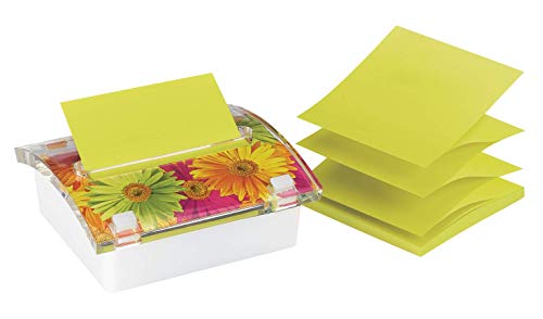 Post-it® Notes Dispenser, Pop-up Refill, 3 Inches x 3 Inches, White with Clear Top and Dispenser Insert, Includes One Pop-up Refill