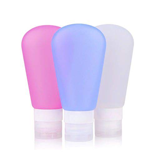 3Pcs Travel Silicone Refillable Packing Bottle