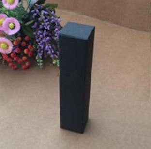 100pcs/lot 2.5*2.5*7.8cm Blank black kraft Paper Box Lipstick Perfume Essential Oil Bottle Storage Boxe valve tubes