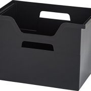 IRIS Desktop File Box, 4 Pack, Large, Black