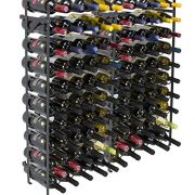 Sorbus Display Rack Large Capacity Wobble-Free Shelves Storage Stand for Bar, Basement, Wine Cellar, Kitchen, Dining Room, etc (Black), Height 40" - 100 Bottle