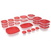 Rubbermaid Easy Find Lids Food Storage Containers, Racer Red, 42-Piece Set 1880801