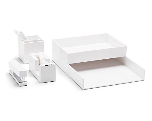 Poppin All Set, Desk Collection Set, White
