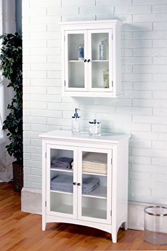Elegant Home Fashions Madison Collection Shelved Wall Cabinet