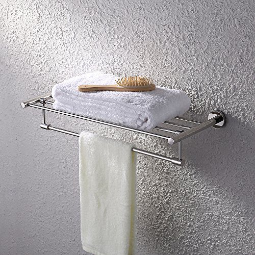 KES Bath Towel Rack With Rotatable Towel Bar 24 Inch SUS