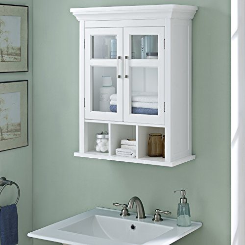Simpli Home Avington 30 inch H x 23.6 inch W Two Door Wall Bath Cabinet