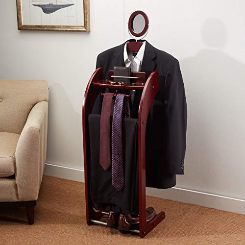 Etienne Alair Clothes Valet Stand for Men with Mirror