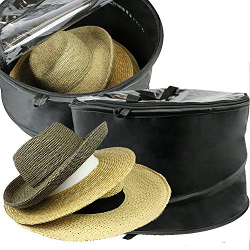 The Elixir Deco Premium Hat Pop up Storage Bag, Large Hat Storage Travel Bag