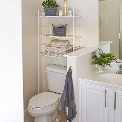 Household Essentials Over The Toilet Space Saving Metal Shelves for Bathroom