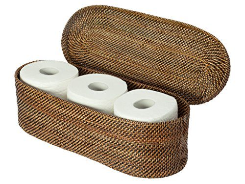 KOUBOO Carmel Handwoven Nito Toilet Paper Roll Cover