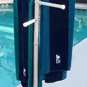 Comes within the colours white, bone, or the brand new metallic bronze Moveable outside towel rack It stands 50" tall and has (3) 24" adjustable crossbars This towel rack is made from furnishings grade plastic, so it won't rust, crack, discolor, or rot like the opposite towel racks