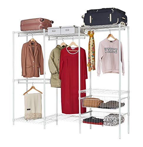 John Louis Home Solid Wood Closet System, Standard Best - StorageVat.com