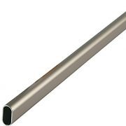 Oval Closet Rod with End Supports - 30in