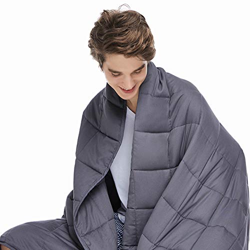 ZonLi Adults Weighted Blanket 20 lbs(60''x80'', Grey, Queen Size)