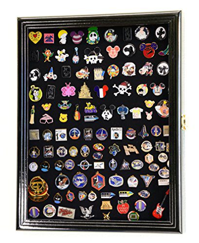 Lapel Pin Pins Display Case Cabinet Wall Rack Holder Disney Hard Rock