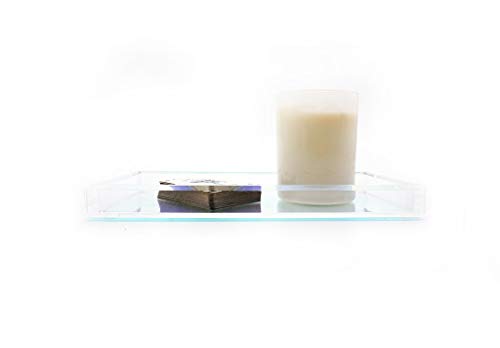 JR William Modern Tray Iridescent and Crystal Clear Small Acrylic Tray