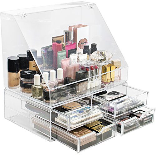Sorbus Acrylic Cosmetics Makeup Organizer Storage Case Holder Display