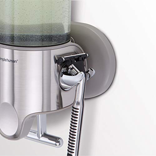 simplehuman Triple Wall Mount Shower Pump, 3 x 15 fl. oz. Shampoo