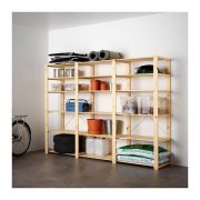 Ikea 3 sections/shelves, softwood