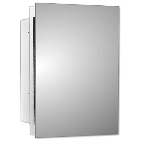Mirrors and More Recessed Frameless Polished Edge Mirror Medicine Cabinet
