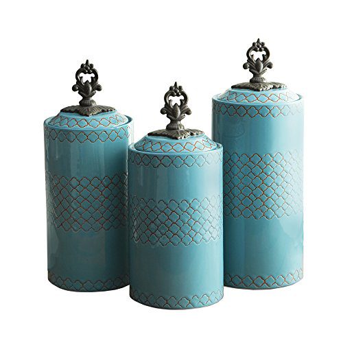 American Atelier Canister 3-Piece Ceramic Set Jar Container