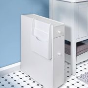 UStyle Bathroom Storage Floor Cabinet Wood Slim Bathroom Cabinet