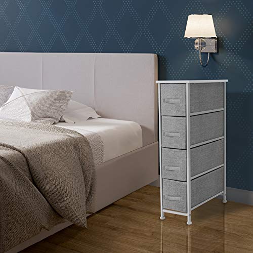 Sorbus Narrow Dresser Tower with 4 Drawers - Vertical Storage for Bedroom
