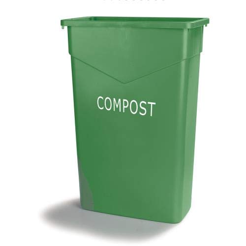 Carlisle TrimLine Plastic Compost Container, 23 Gallon Capacity