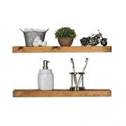 Del Hutson Designs-Rustic Pine Floating Shelves