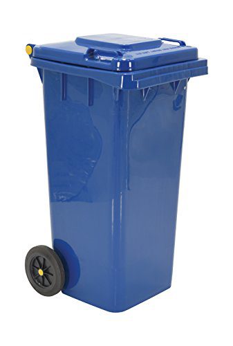 Vestil Trash Can, Polyethylene, 18-1/2" Width, 37-1/2" Height