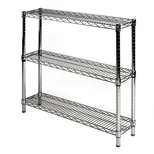 8" d x 36" w Chrome Wire Shelving with